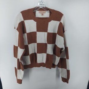 philosophy sweater women size large crew neck